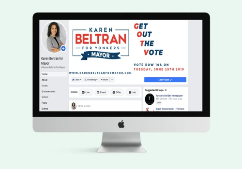 Social Media Marketing - Karen Beltran for Mayor