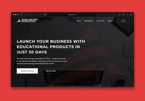 TTKEY - Learning Platform (Webflow)