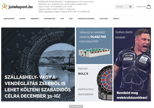 Sport games webshop