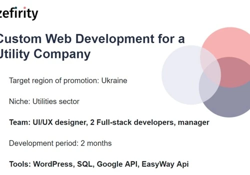 Custom Web Development for a Utility Company