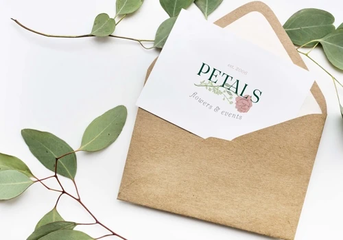 Petals, Flowers & Events Logo and Branding