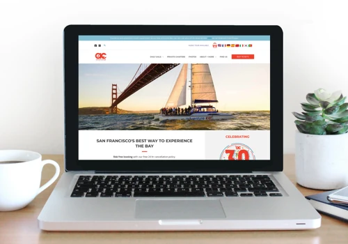 Adventure Cat Sailing Charters website