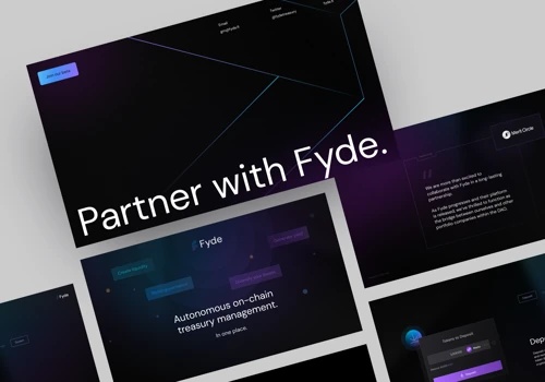 Partnership deck (sales deck) for Fyde