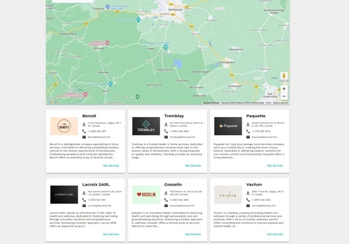 Business directory feature