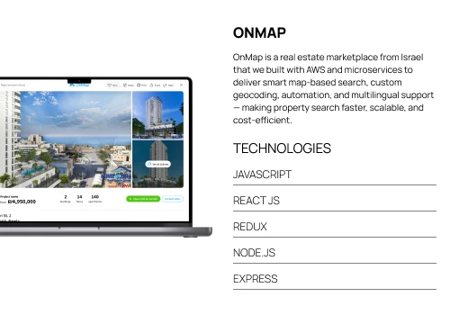 Custom real estate platform