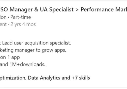 Mobile app & product marketing manager
