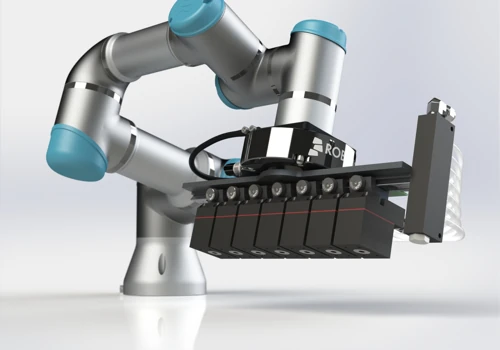 3D Rendering of fixture design for UR5 robot arm