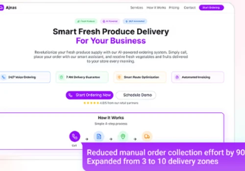 Ajnas – Supply Chain & Delivery Automation