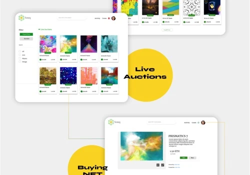 UX/UI Design of a NFT Platform
