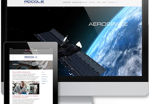 Adcole Space branding & web design