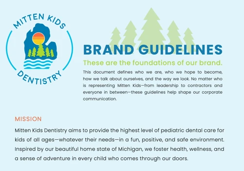 Mitten Kids Dentistry Re-Brand
