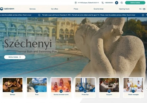 Szechenyi Bath Web Design & Dev