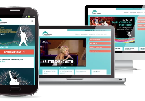 Pacific Symphony | UI/UX design | API Development