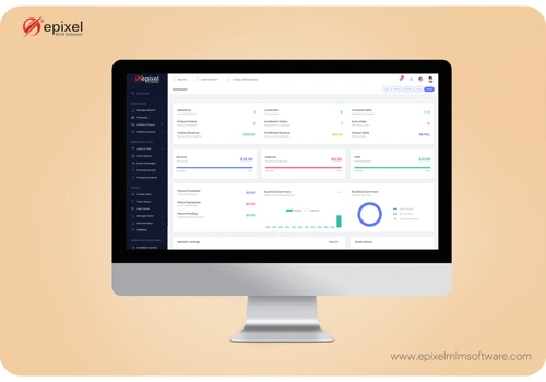 Epixel MLM Software Dashboard
