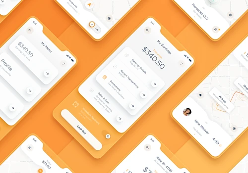 Taxi App UI/UX Design by Dtail Studio