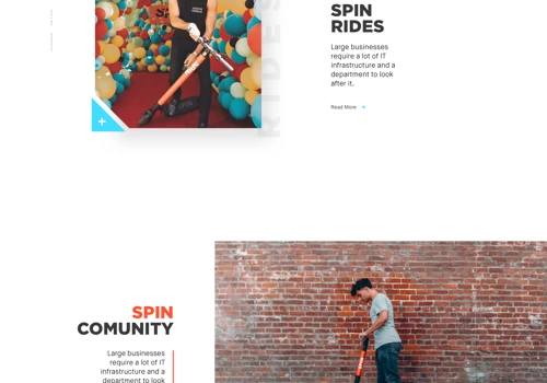 Website UI/UX Design for SPIN