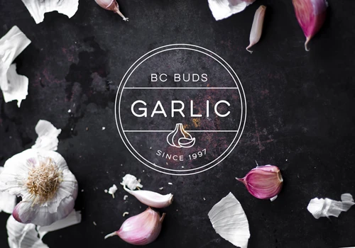 BC Buds Garlic Logo Design