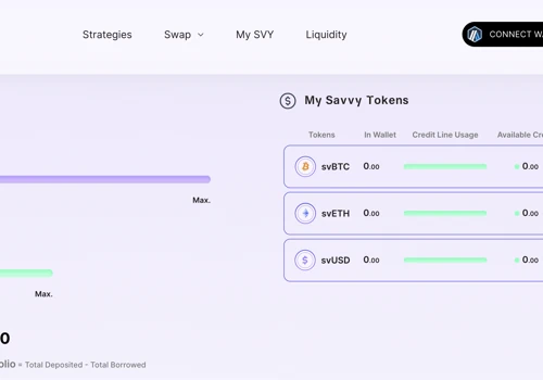 Savvy DeFi Lending Protocol