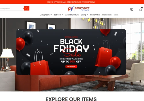 Website Redesigning and E-commerce For Paramount