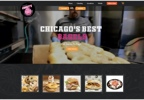 eCommerce Web Design: Corey's NYC Bagel Deli