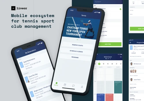 Mobile apps ecosystem for tennis sport club management
