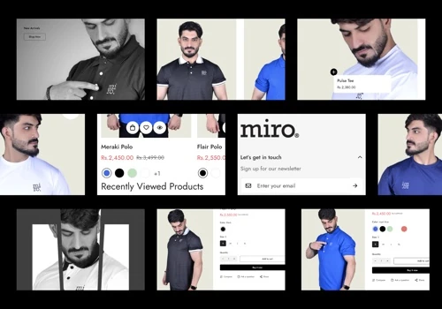Miro Apparels - Complete Branding & Website