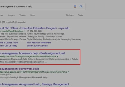 Get google.com 1st Position