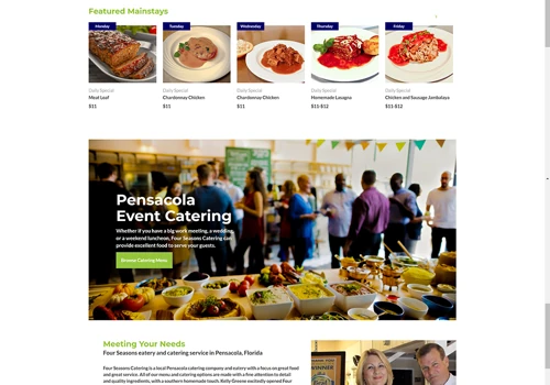 Website Design & Development for Restaurant & Catering Company
