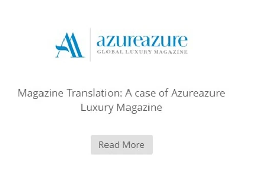 Project for Azureazure Luxury Magazine