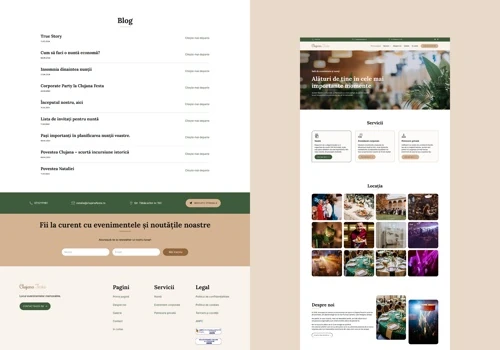 Web design for Clujana Festa