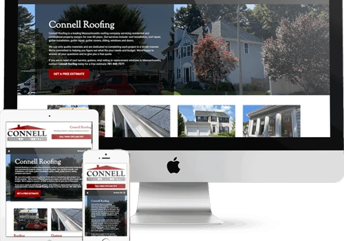 Connell Roofing Logo/Website/SEO