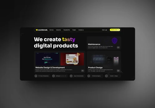 Lunchbreak Website Design Launch