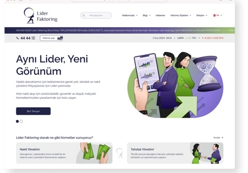 Lider Faktoring Website