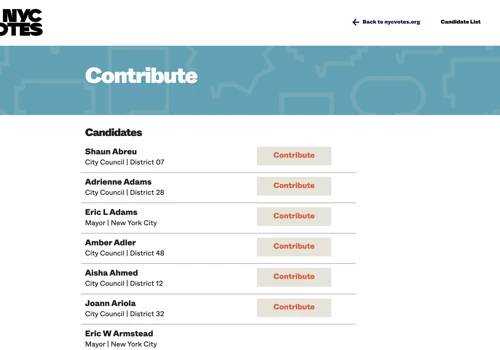 NYC Votes Contribute