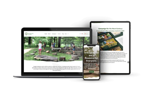 Website Design for Urbana Parks Foundation