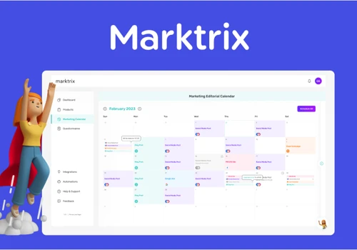 Product design for Marktrix- AI digital marketing