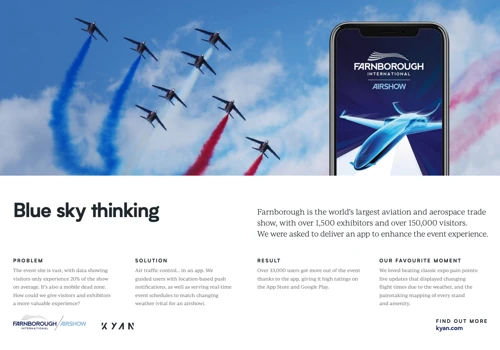 Farnborough International Air Show - Blue sky thinking