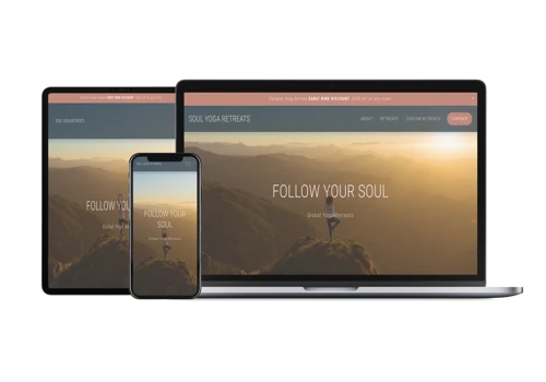 Website Design for Yoga Retreat Leader