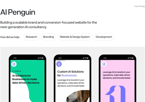 Scalable Brand & Product System for AI Consultancy