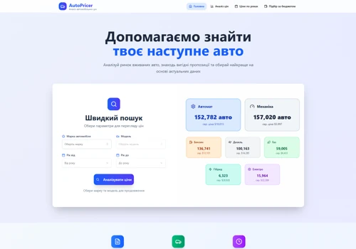 Building Autopricer: Real-Time Car Market Analytic