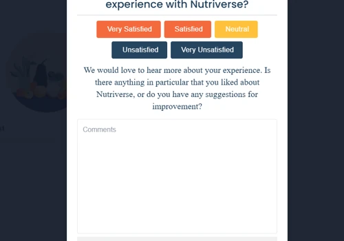 Nutriverse- Online Platform for Tracking Nutrition