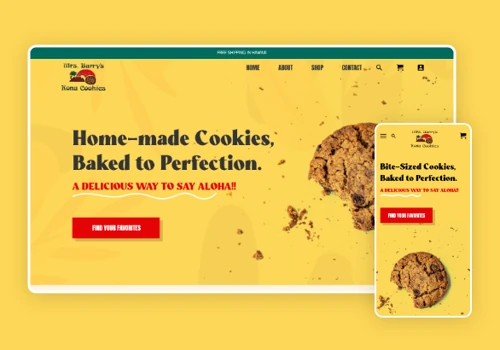 E-commerce Store Development for a Cookie Brand