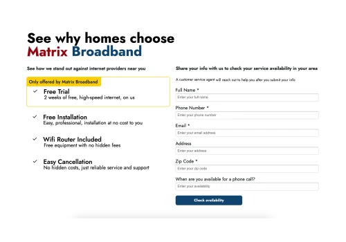 Full-Funnel Growth for Matrix Broadband