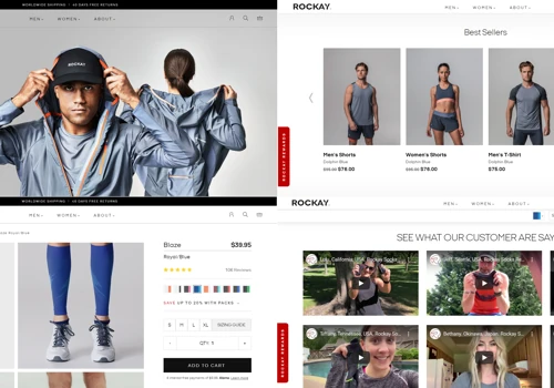 Building a website for a premium running apparel brand