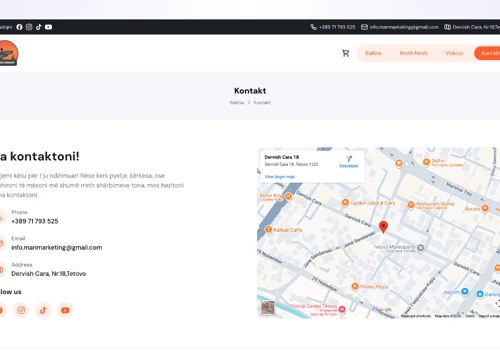 Modern Web Experience for Njeriu i Sharrit
