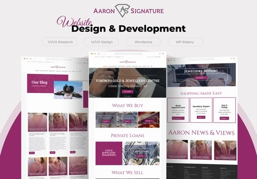 Aaron Signature Website Design & Development