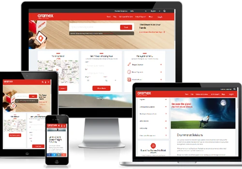 Logistics Company Website - Aramex