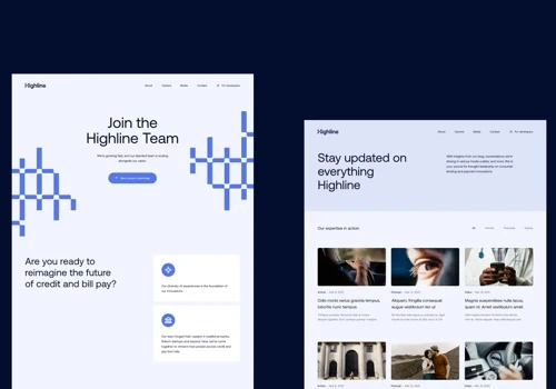 Highline Brand Strategy, ID, UX/UI Design