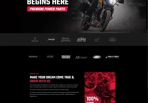 Ecommerce website Design | Ngage Powerparts