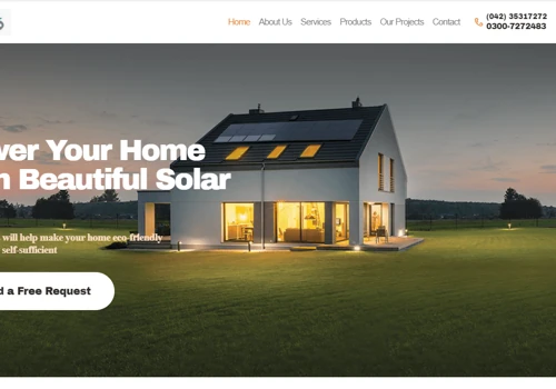 This website is developed for Engineering and solar services
